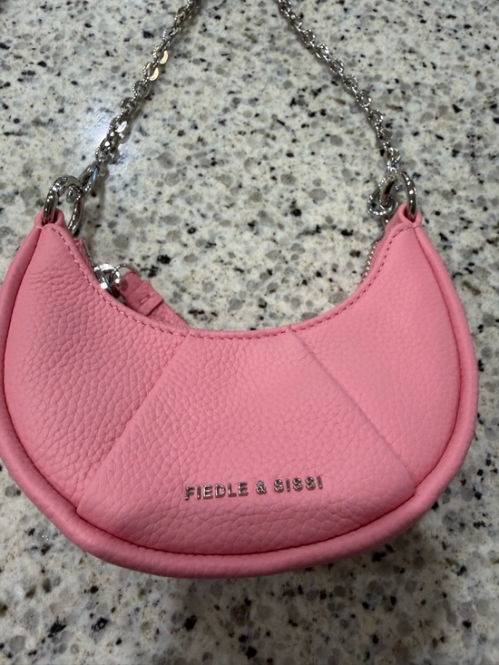 fiedle & sisi Handbags - Fiedle & Sissi Pink Crescent Mini Bag with Chain